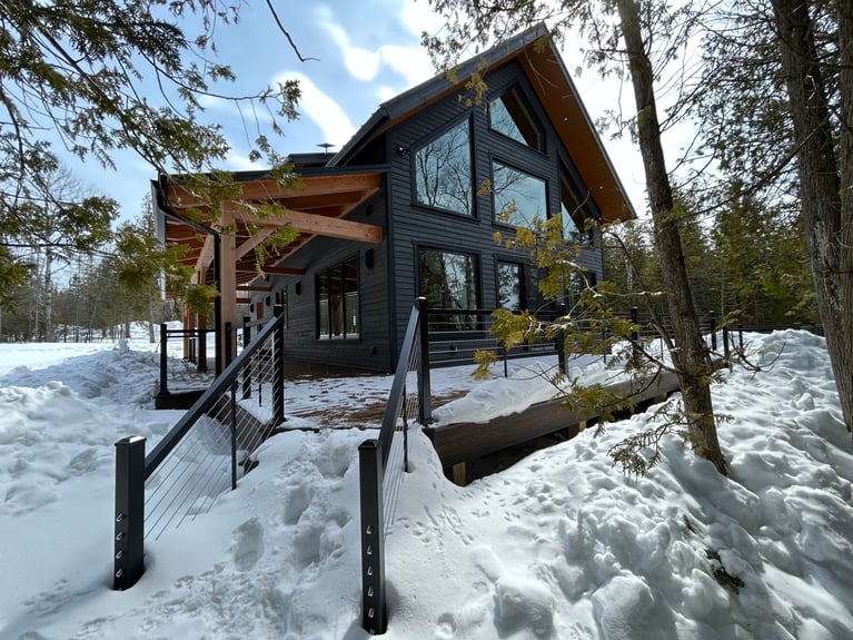 Designed for Northern Wilderness Getting Away: A Custom Timber Frame Cottage Retreat