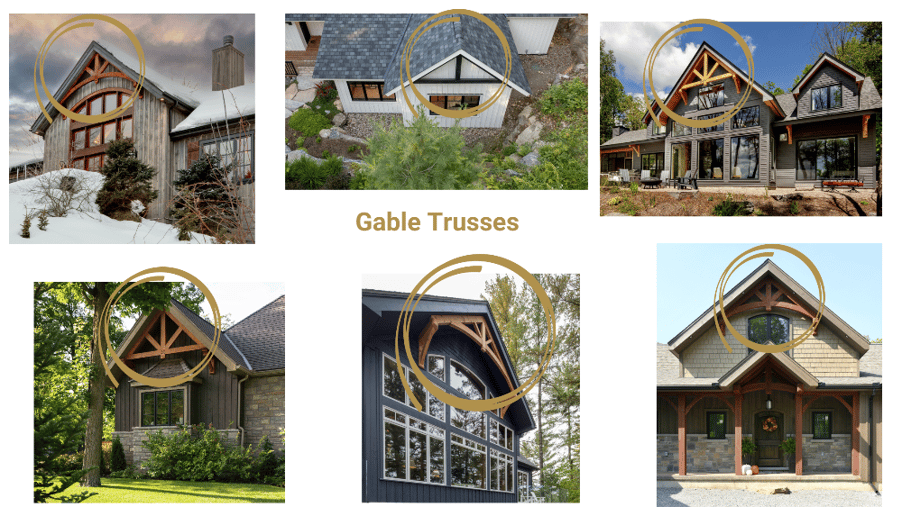 Exterior Elements Timber Frame House Design 3 Gable Trusses2