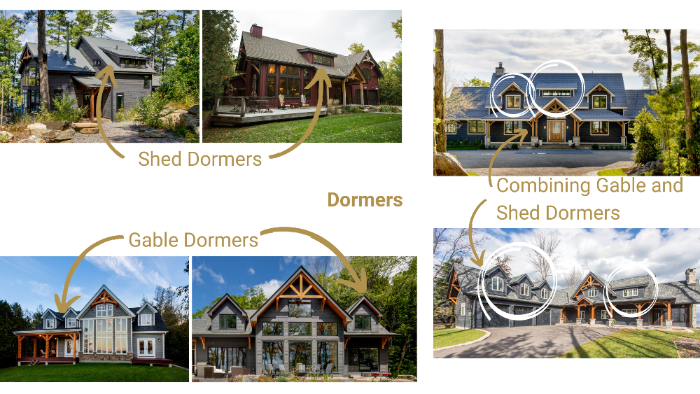 Exterior Elements Timber Frame House Design 5 Dormers2