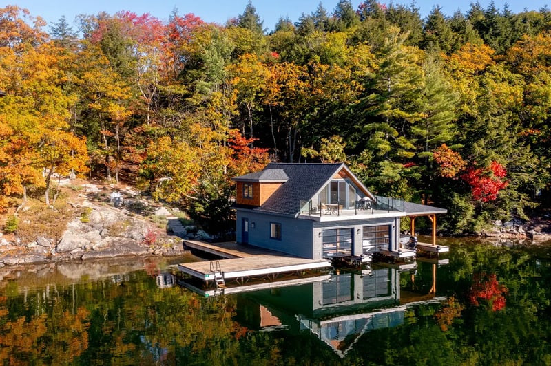 Muskoka-Island-Cottage-Exterior-Boathouse-and-Dock-Normerica (1)