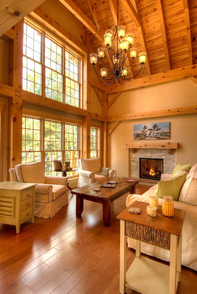 Timber Frame House with Deck The Lanark 3522 Project A Interior