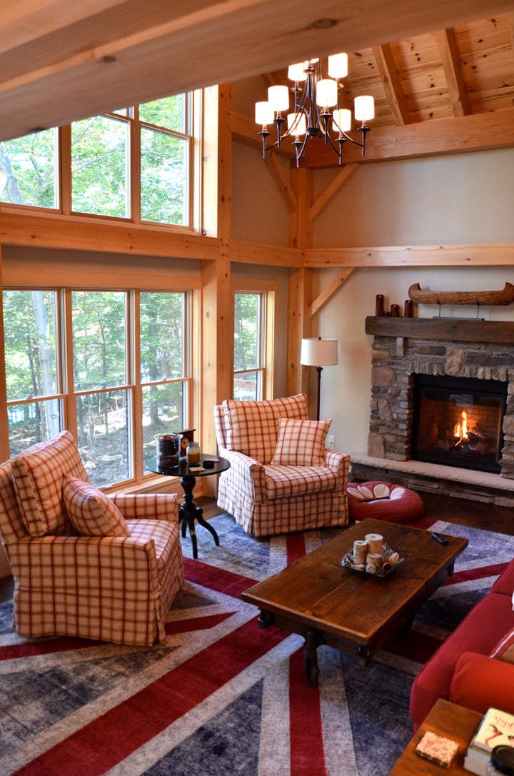 Timber Frame House with Deck The Lanark 3522 Project B Interior
