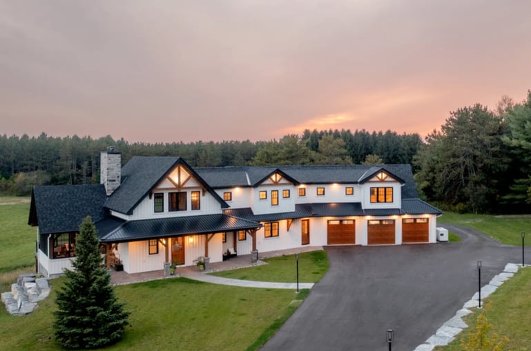 modern farm house exterior normerica timber homes