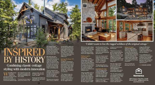 timber frame customized cottage plan inspired by history dockside magazine spring 2022 normerica