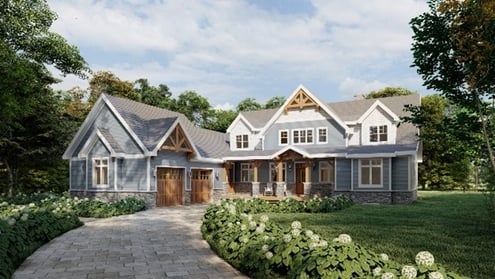 traditional house plans timber frame dufferin 2822