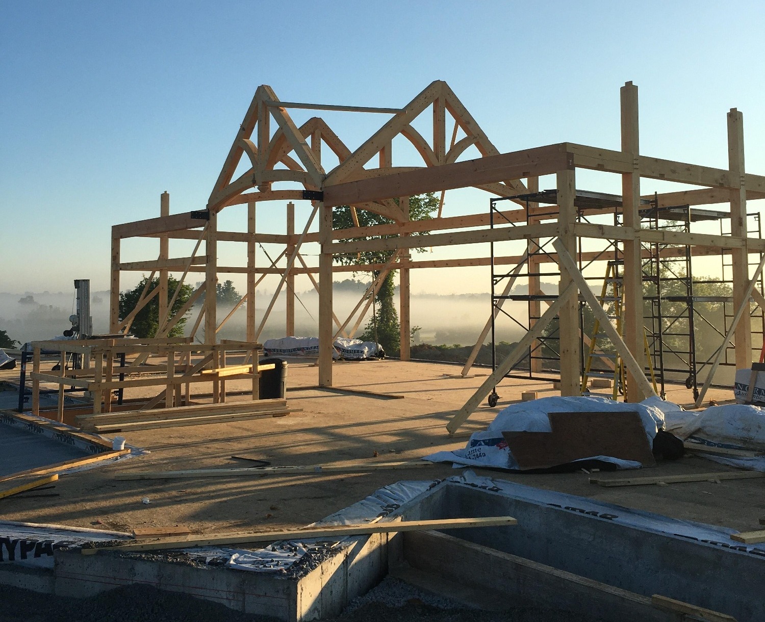 Construction Loan Normerica Timber Frame Homes New Construction Photos Morning View